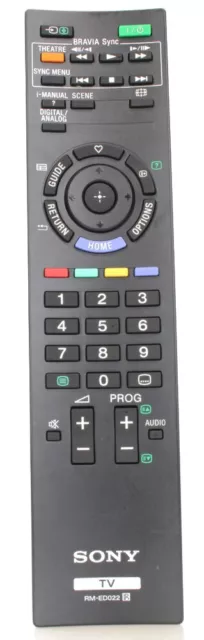 Sony RM-ED022 Télécommande d'origine TV  Télévision  (Réf#N-972)