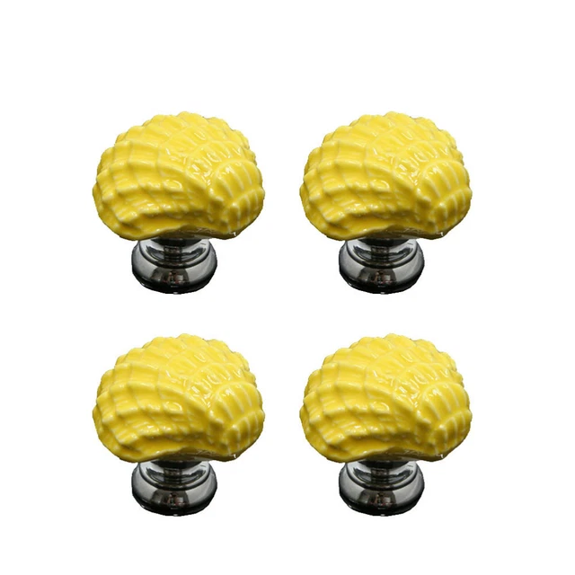 4 Pcs Wood Case Knobs Cabinet Hardware Kitchen Door Knobs Cabinets Drawer