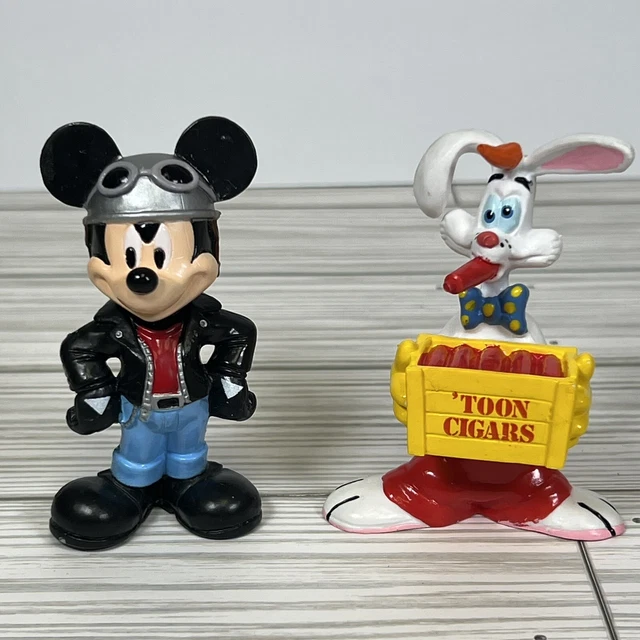 Mickey Mouse Roger Rabbit WHO FRAMED ROGER Rabbit Toon Cigars PVC Figure Disney 1987 & Mickey ...