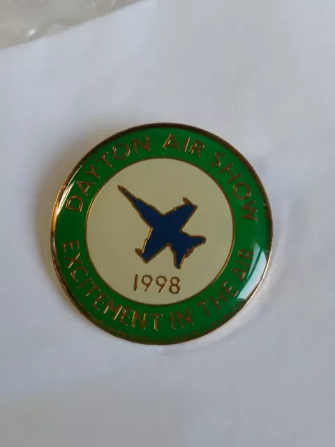 Dayton Air Show 1998 Lapel Pin Excitement In The Air Ohio Wright Patterson AFB