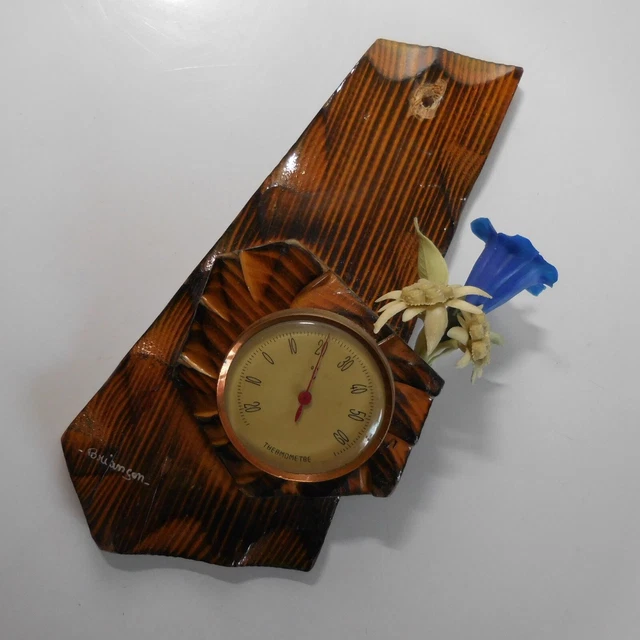 Briançon Handmade Vintage Art Deco Mountain Home Thermometer France N7034