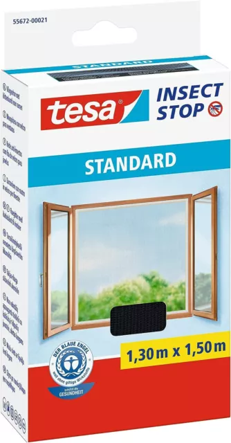 tesa Insect Stop Standard-55672-21-03 Fliegengitter 130 x 150 cm