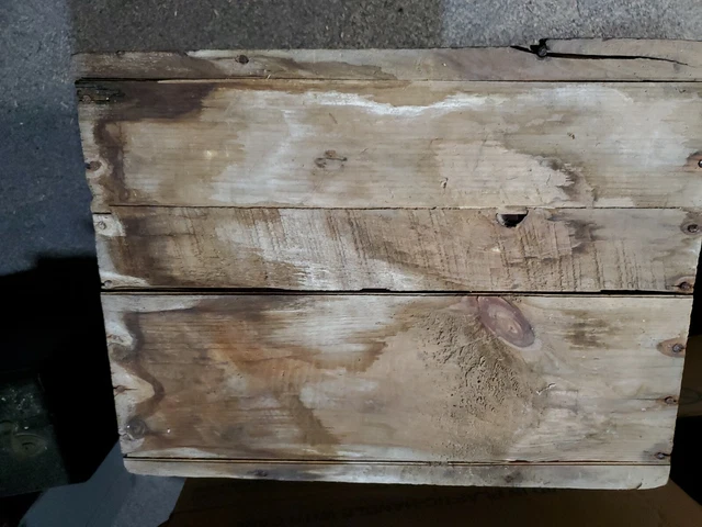 Vintage ATLAS POWDER CO. Empty Wood Crate Box High Explosives 6