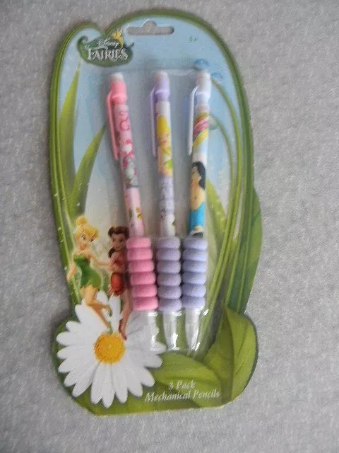 LOT 2 4 PACK DISNEY FAIRIES TINKER BELL MECHANICAL PENCILS Peachtree  Playthings