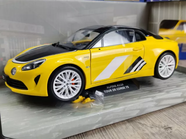Voiture Solido Alpine A110 Tour De Corse 75 2022 Jaune&Noir Neuf.b 1:18 S1801620