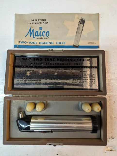 Vintage Maico Model #MA-7 Mobile 2 tone hearing tester