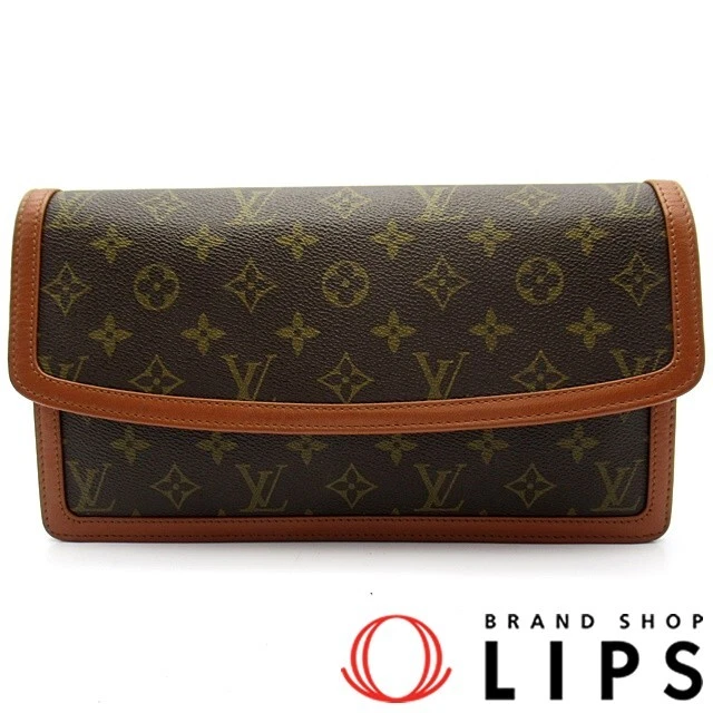Louis Vuitton Pochette Dam Gm Womens Clutch Bag Brown Discontinued Product Seco