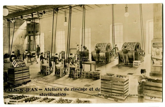 CPA 07 Ardèche Vals-Saint-Jean animated rinsing and sterilization workshops