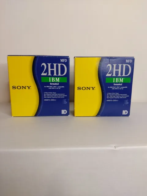 Sony 2Hd Ibm Formatted 1.44Mb  10 X 2 Floppy Disks - Pn: 10Mfd-2Hdcf - Ean: 4