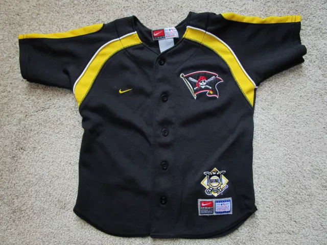 Nike Mlb Pittsburgh Pirates Short Sleeve Button Baseball Jersey Boys 3T Excell