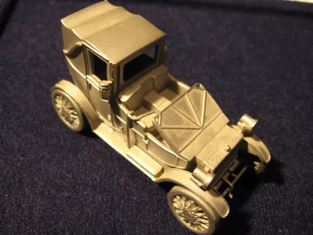 Modell Auto Lanchester HP-1908 aus Zinn.Danbury Mint 1/60.Zinnmodell USA Pewter