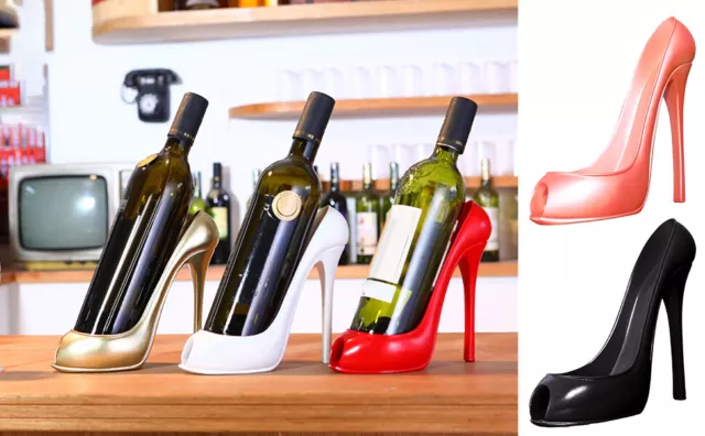 Wine Bottle Holder High Heel Shoe Stylish Wine Rack 8 Inch Tall Gift 2