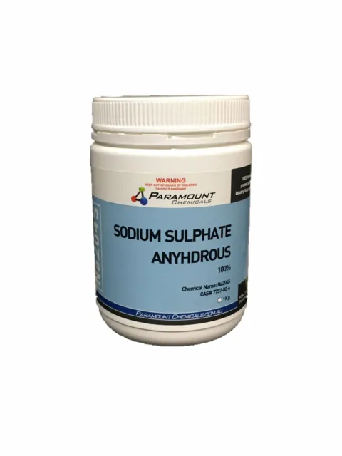 1 KG Sodium Sulfate Anhydrous/Sodium Sulphate Local Au Brand FREE POST Aus