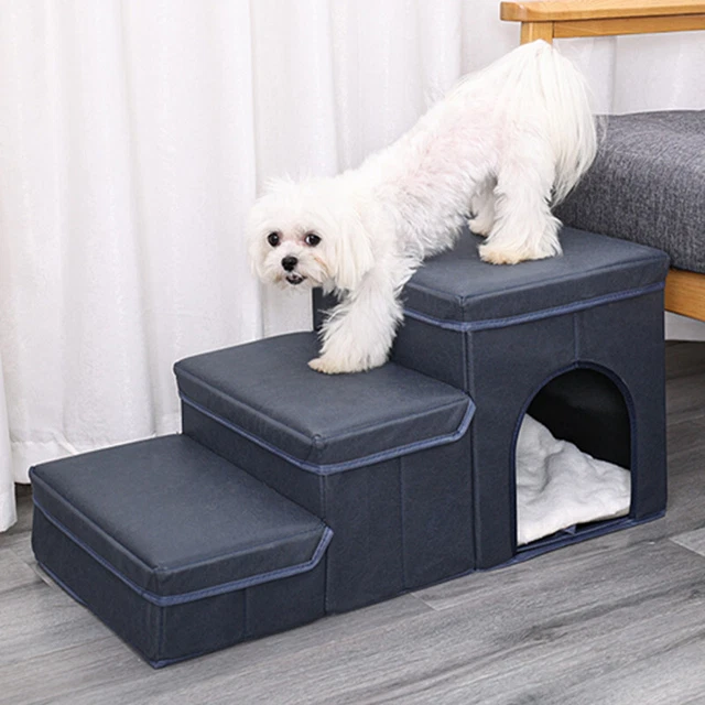 Haustiertreppe Faltbare Hundetreppe Auto Katzentreppe 3 Stufen Rampe