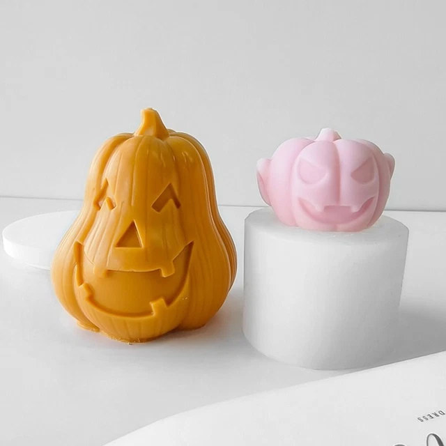 Pumpkin Shape Pumpkin Candle Mold Silicone Skull Pumpkin Mould   Soap Making