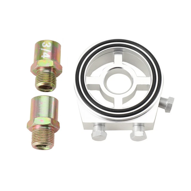 Filtro olio adattatore piastra sensore argento piastra adattatore radiatore piastra sandwich