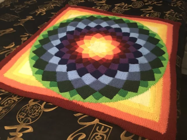 One of a kind crochet blanket handmade