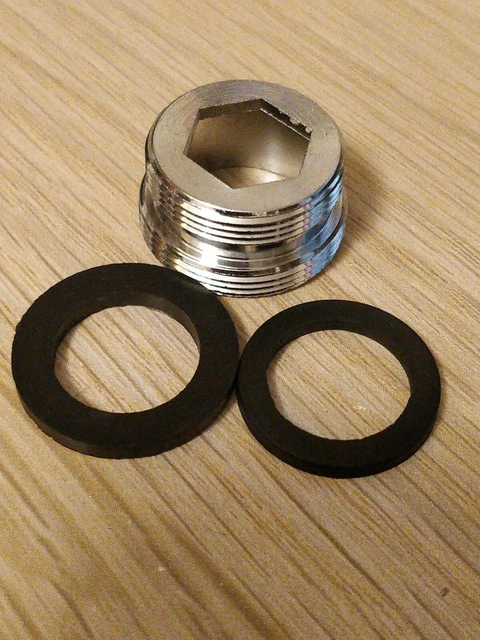 Wasserhahn Belüfter Adapter Wasserhahn Fitting Stecker M24x5mm auf M22x5mm Stecker Gewinde