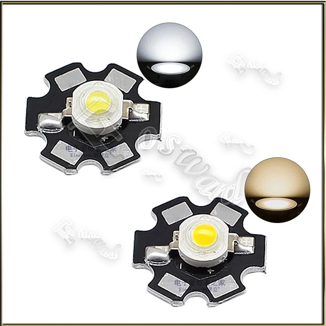 3x 5W LED-Chips Kalt-weiß – Hochleistungs-LED, 6.5V, 700mA, Auf Aluplatine
