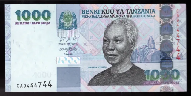 Tanzania, 1000 (1,000) shillings, ND (2003) P-36a, UNC Serial# 9444744 (NICE)