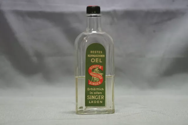 Alte Oel Flasche Oel für Singer Nähmaschinen Glasflasche Bestes Nähmaschinen Oel