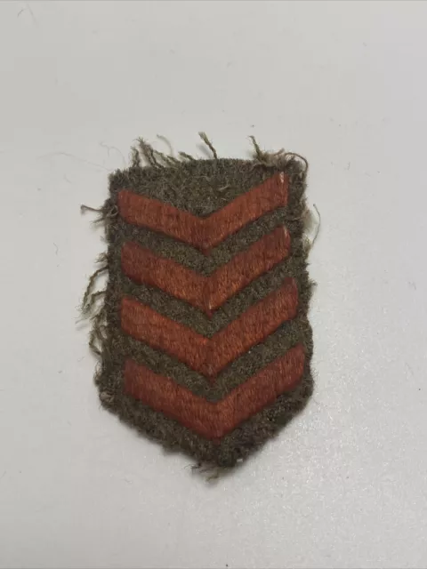 Original WW2 British Embroidered Overseas Service Stripes