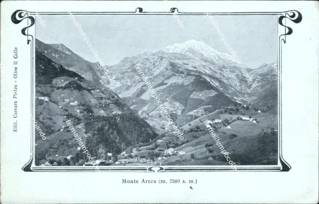 bs278 cartolina  monte arera provincia di  bergamo lombardia