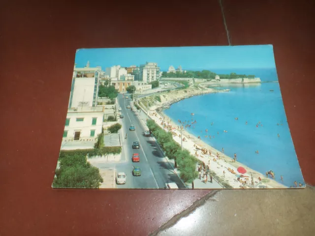 Trani Cartolina Lungomare Cristoforo Colombo Non Viaggiata