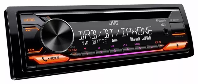 JVC KD-DB912BT CD/MP3-Autoradio DAB Bluetooth USB iPod AUX-IN 3