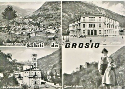 CARTOLINA GROSIO DIGA AEM FUSINO   VIAGGIATA 1970 