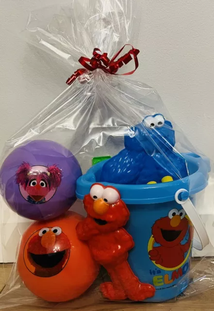 Sesame Street Elmo And Cookie Monster Beach Pail Set