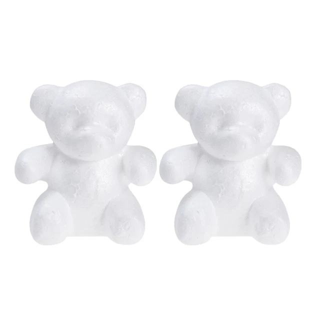 2 bolas de espuma artesanal formas florales accesorios oso flor