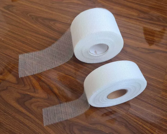 Scrim Fibreglass Mesh Plasterboard Joint Tape Large Self Adhesive Cracks Holes