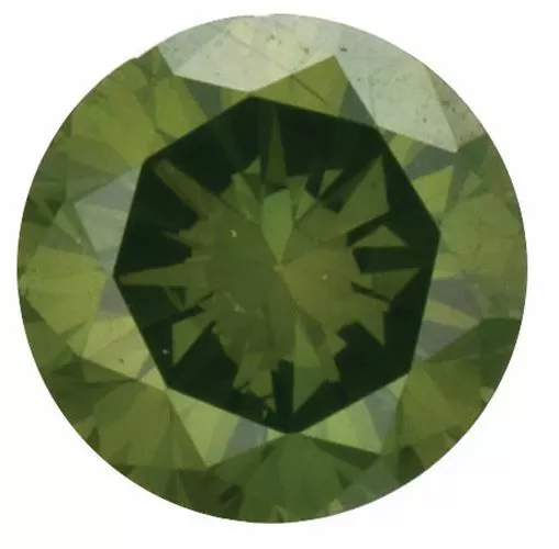 Natural Extra Fine Deep Green Diamond - Round - VS2-SI1 - Africa - Extra Fine Gr