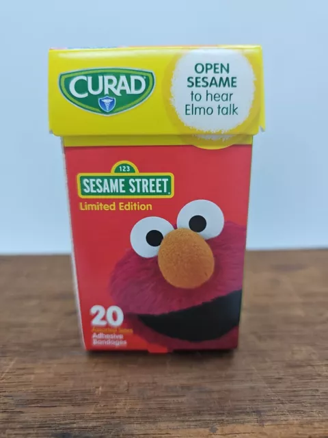 Sesame Street ELMO~ Big Bird~Galleta Mon Curad Vendajes 20 cuentas edición limitada