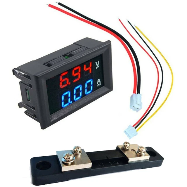 Amp Volt Tester Voltmetro Digitale 50A Amperometro DC0-100V Mini Metro Controllo
