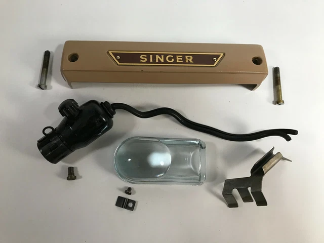 Vintage Singer 401A Sewing Machine Lamp w On Off Switch Light Cord 172163 Parts