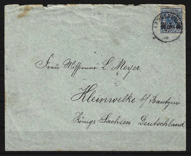 H729) DOA Deutsch-Ostafrika Brief nach Deutschland mit Stempel LANGENBURG