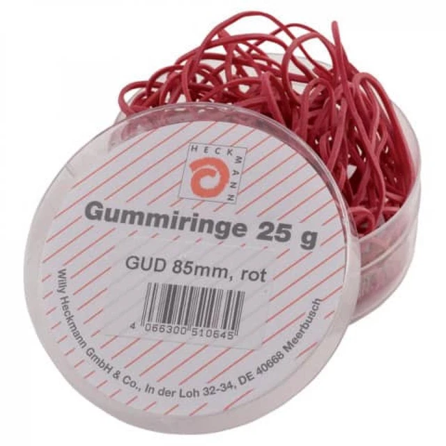 Gummiringe 80mm 25g rot WIHEDÜ 510.064 (4066300510645)