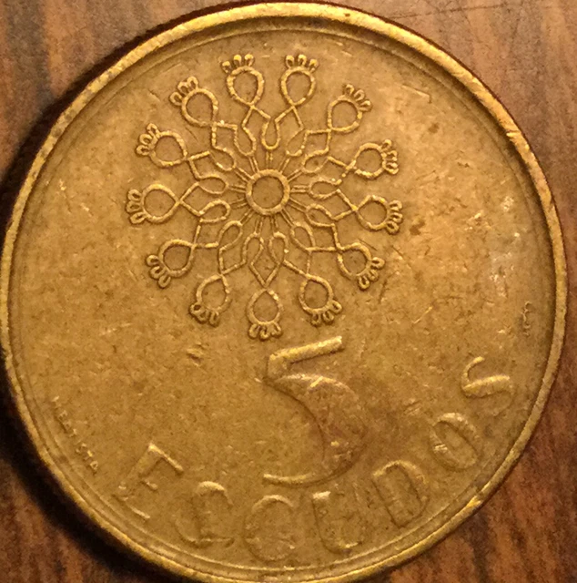 1989 Portugal 5 Escudos Coin