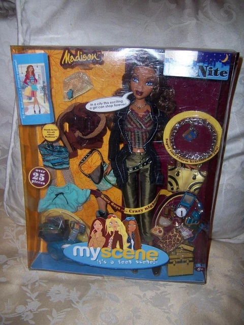 MY SCENE DOLL MADISON  DAY & NITE over 25 pieces 2004 ORIGINAL BOX SEALED