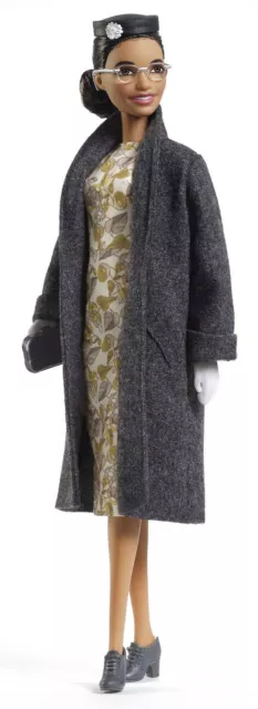 Inspiring Women Rosa Parks Collectible Doll with Dress, Wool Coat & Accessories