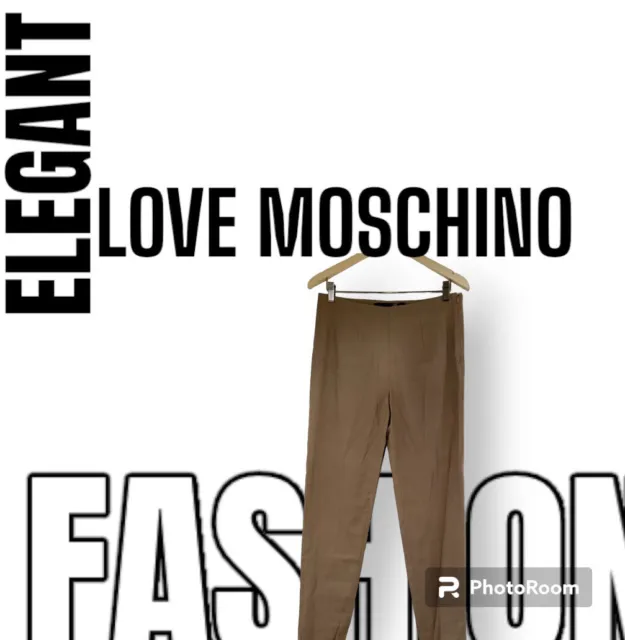 Vintage Y2K Love Moschino women’s Khaki straight leg pants size 8  New With tag
