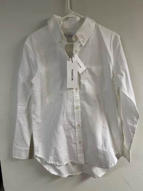 Thakoon M 100% Cotton Button Front Blouse