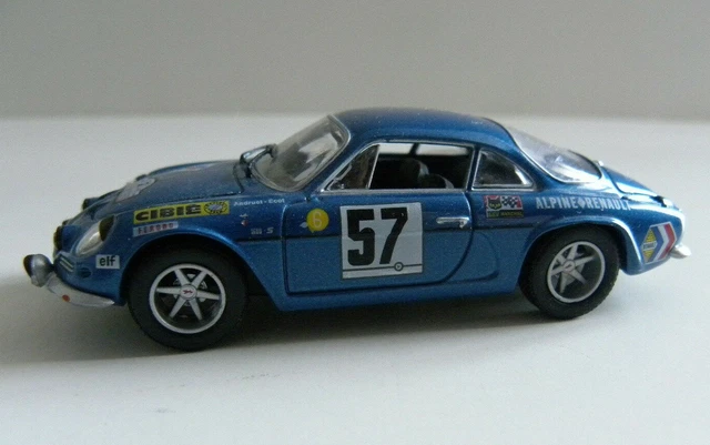 1/43 RENAULT ALPINE A110 17 ème tour de Corse 1969 n°57 sans boite EUR