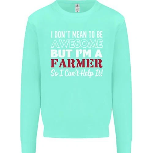 Felpa maglione da uomo I Dont Mean to Be but Im a Farmer Tractor 6