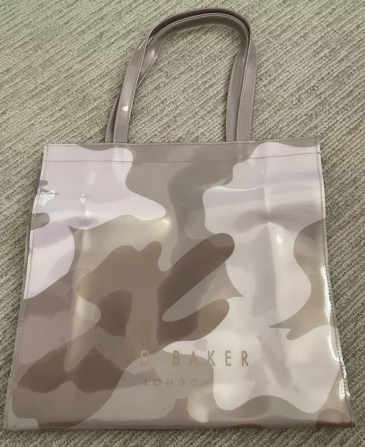 Ted Baker London Large Pink Camo PVC Tote Bag