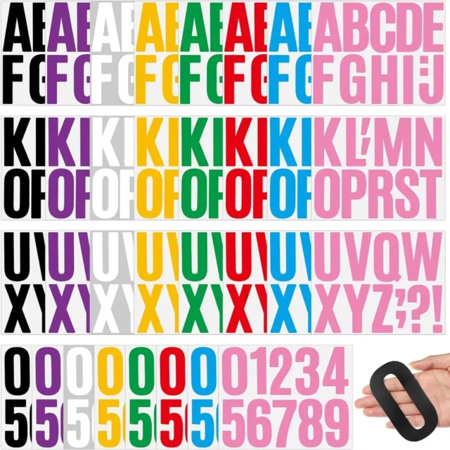 352PCS 4 INCHES Alphabet Number Set Stickers Wall Vinyl Stick On Letters  $26.87 - PicClick AU