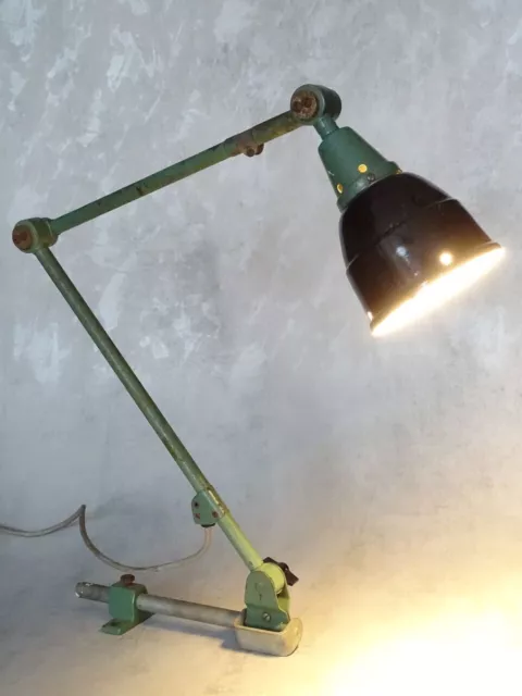 MIDGARD Schreibtischlampe - Gelenklampe Arbeitslampe Werkstattlampe DRP Bauhaus 2