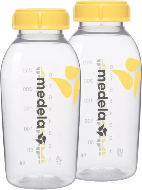 Medela Breast Milk Storage Bottles - BPA-Free - Pack of 2 x 250 ml